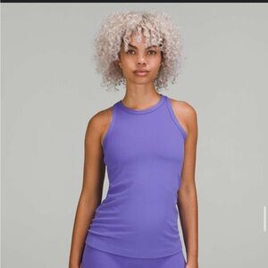 Lululemon tank in charged indigo